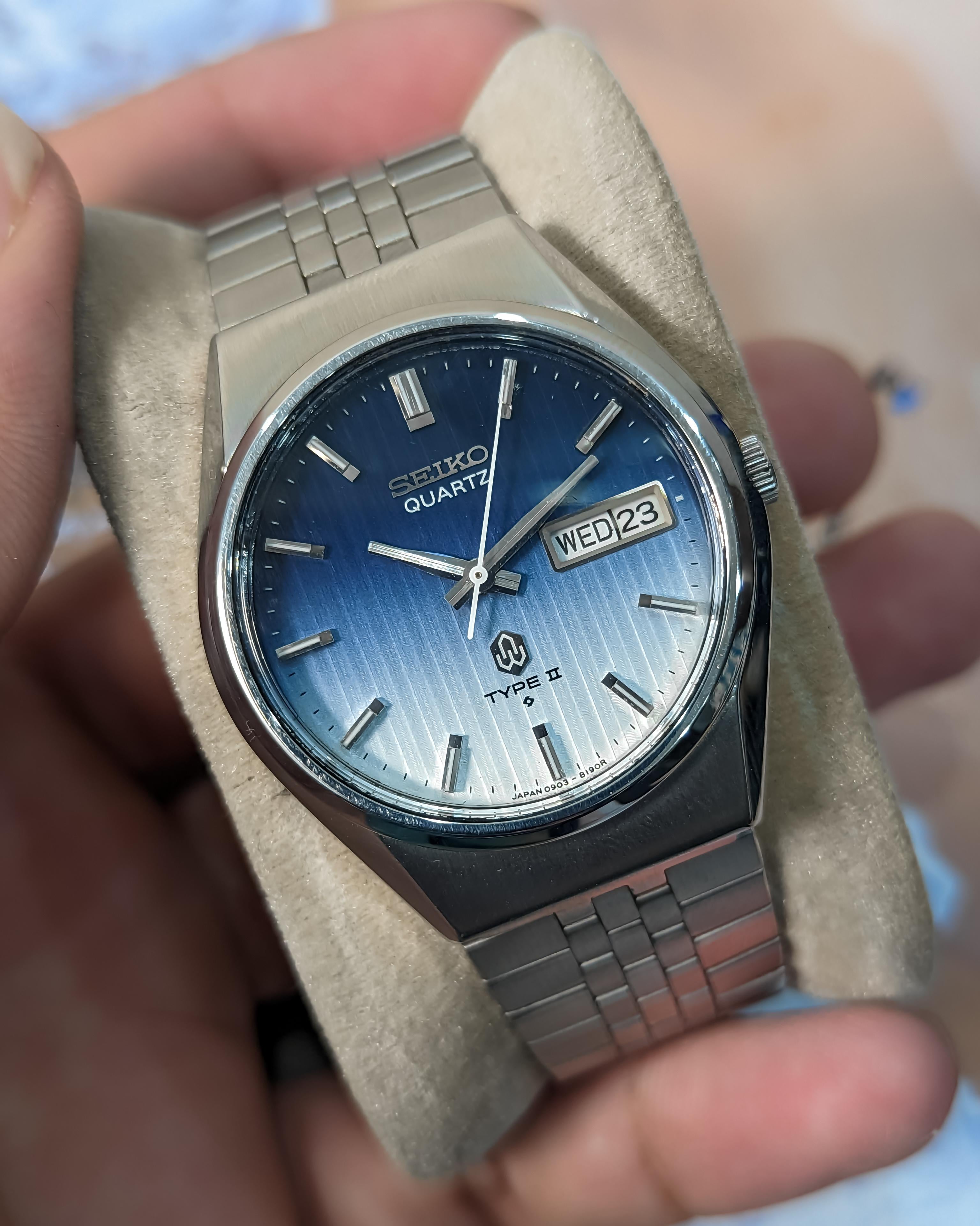 WTS] Vintage Rare Seiko Type II Quartz– 0903-8190 – Deep Blue