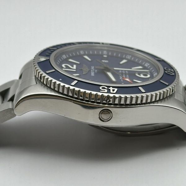 [WTS] Breitling SuperOcean A17367 Blue Dial/Bezel Extra Strap ...