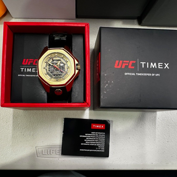 Timex UFC Pro Automatic 45mm TW2V86500 Men's Watch Black NEW W/ DEFECT ...