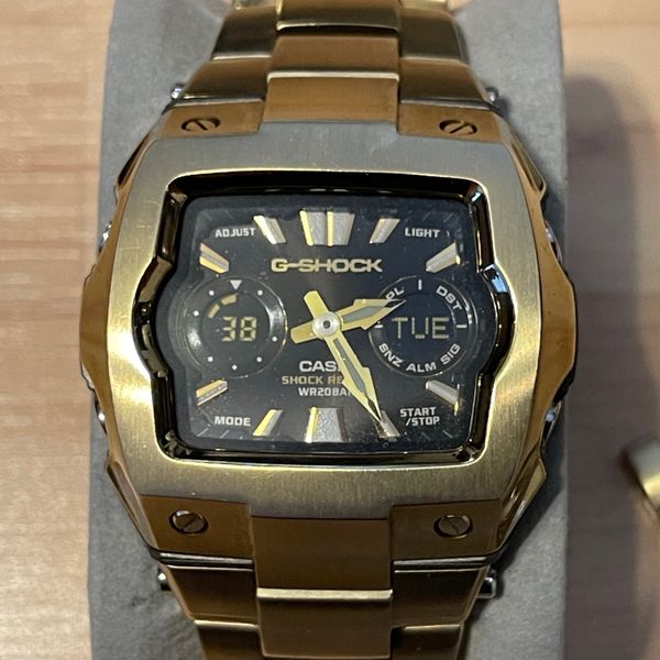 WTS] Casio G-Shock G-011BD-9A “The Cube” Gold & Black Steel 