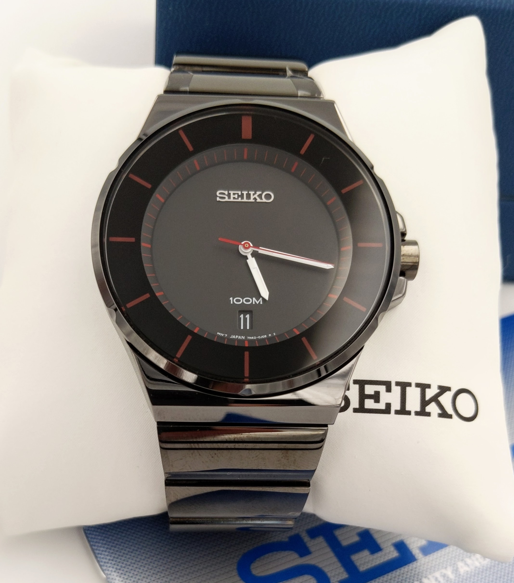 Seiko SGEG25 Black Matrix Watch Perfect shape 7 1 4