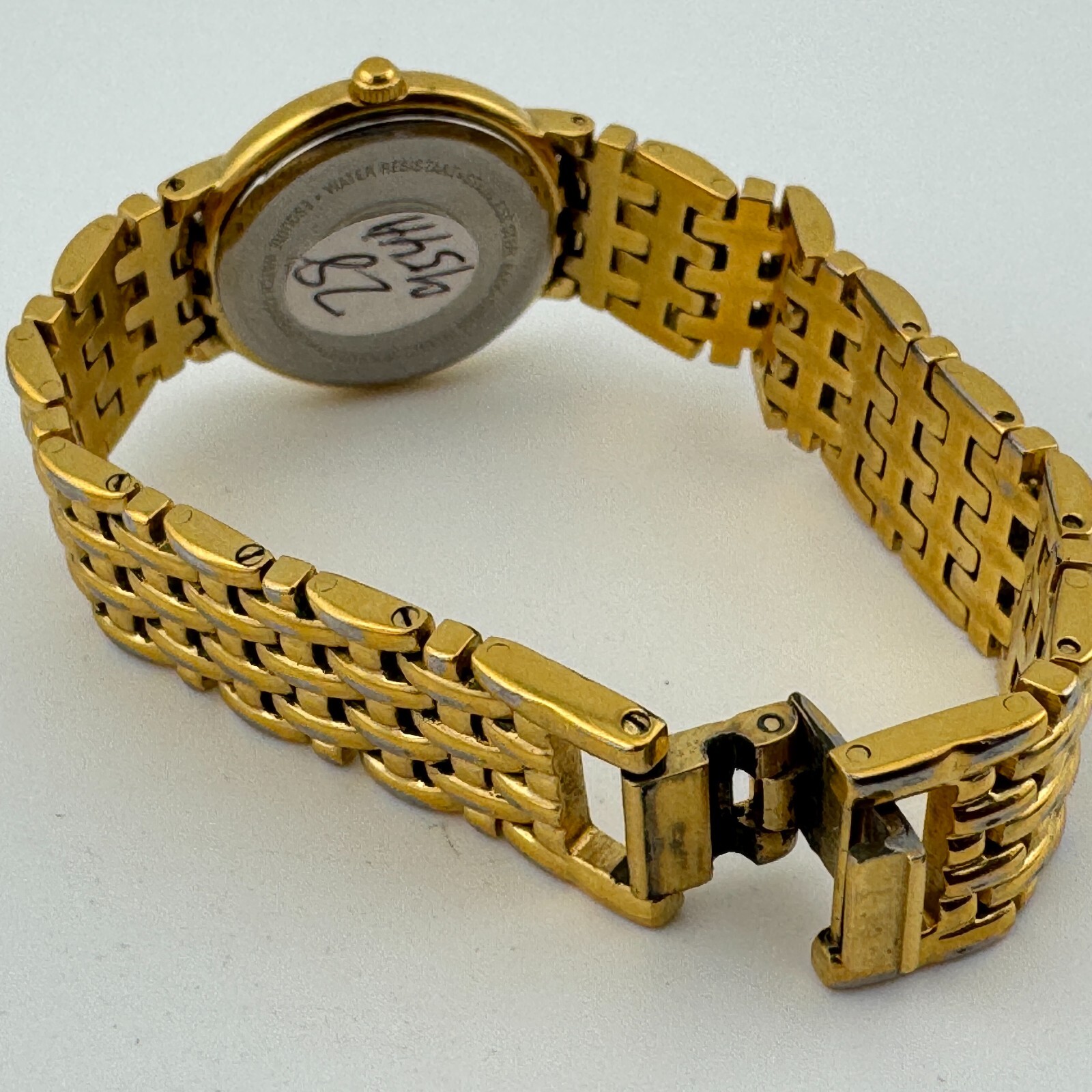 Vintage ESQ Swiss by Movado Women’s Gold-Tone Crystal Accent Bracelet Watch!! ESQ Esquire Swiss Quartz womens vintage gold | Mercari main image 3