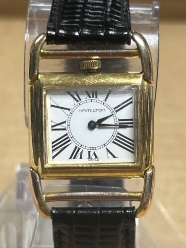 Hamilton Contour 6176 Watch Analog Square Swiss Quartz Watch