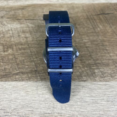 Timex for J.Crew Andros Navy Blue Watch | WatchCharts Marketplace