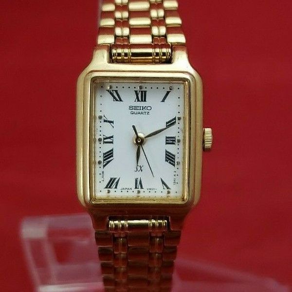 Seiko SX Gold Tone Ladies Watch. V401-5121 | WatchCharts Marketplace