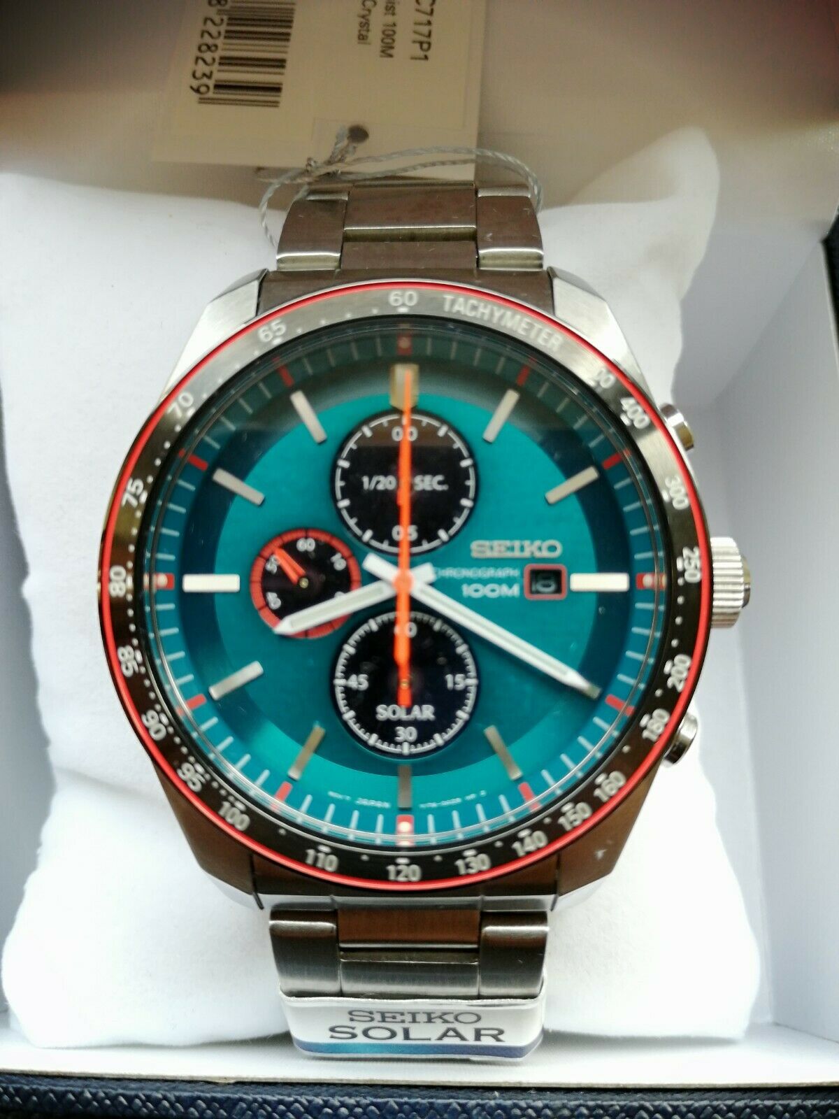 Seiko SSC717P1 Solar Chrongraph watch |