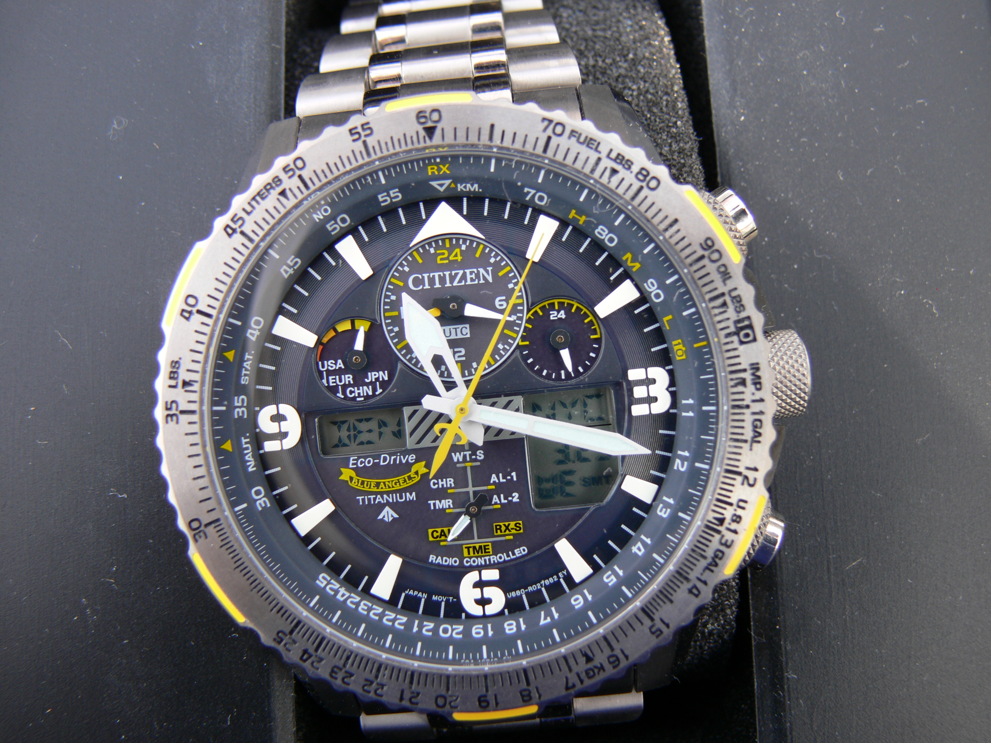 Citizen blue angels online titanium