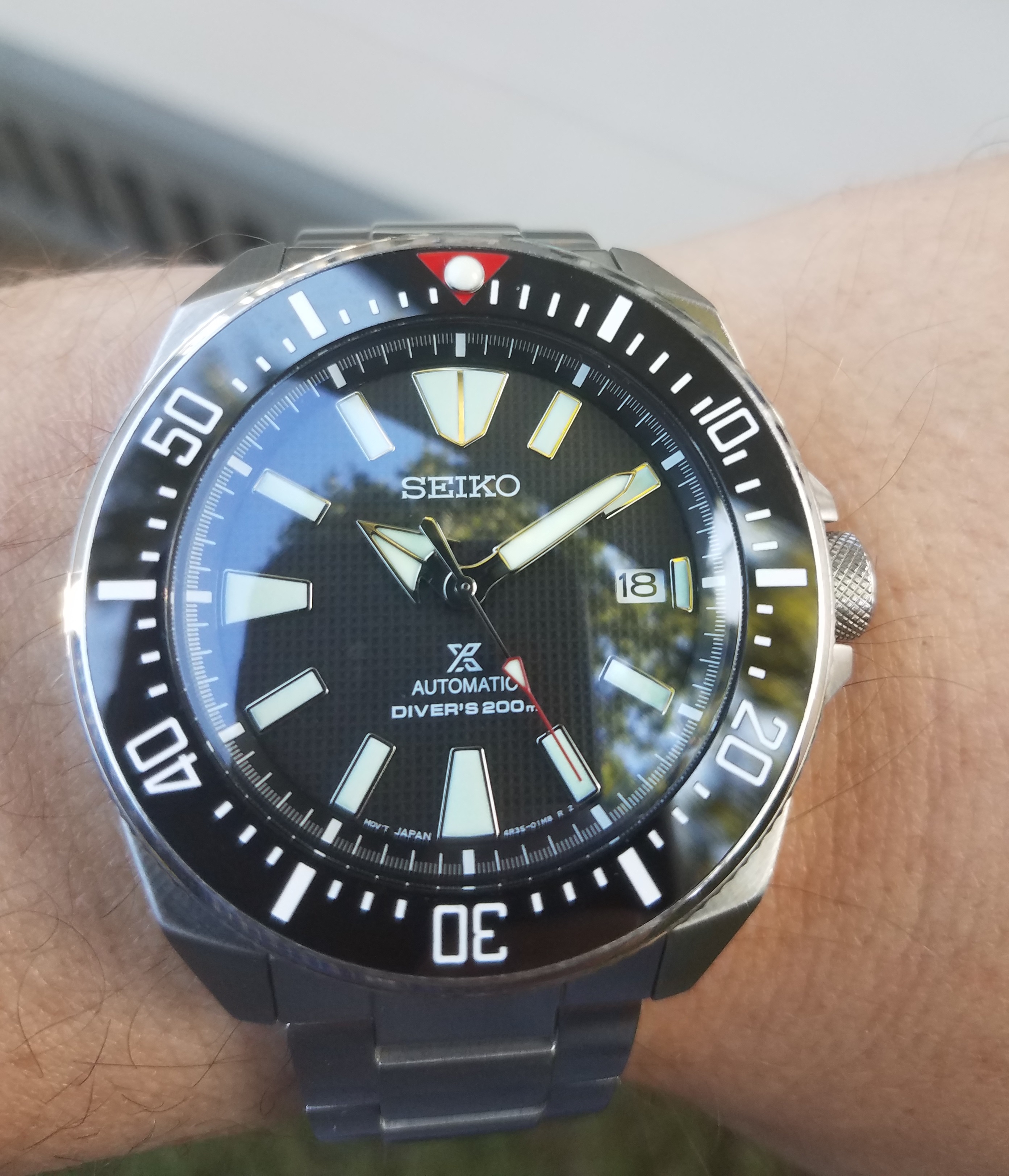 Seiko samurai bezel hot sale