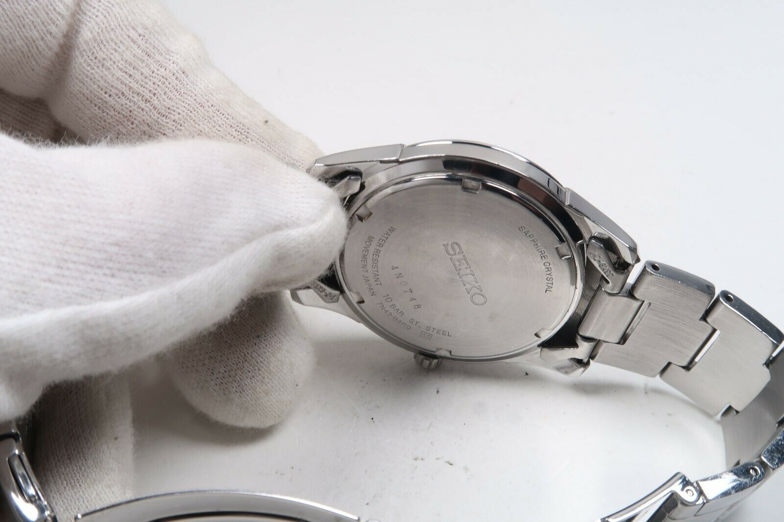 SEIKO Sapphire サファイアガラス 100m防水 7N43-0AR0 737041b2-5cec-474e-b89d-