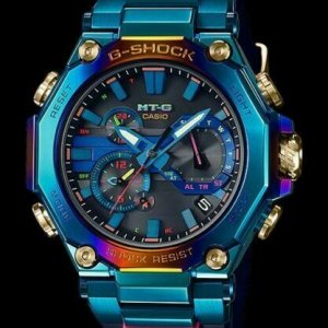 Casio G Shock Mtg B00ph 2a Rainbow Blue Phoenix Limited Edition Fast Shipping Watchcharts