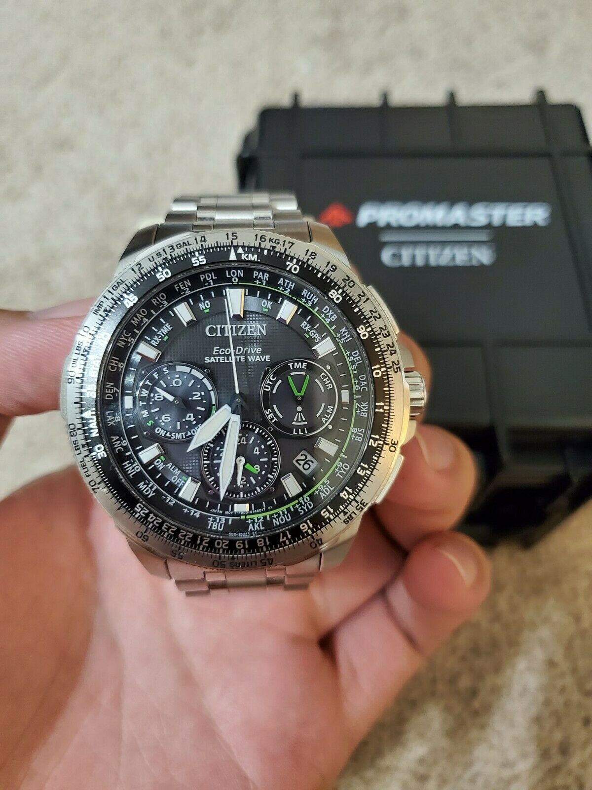 Citizen CC9030-51E Men's Promaster Navihawk GPS Satellite Wave Eco