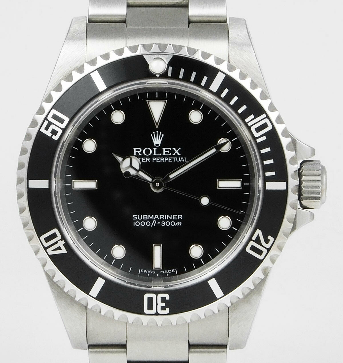 Rolex Oyster Perpetual Submariner Non Date m Un Polished 06 Watchcharts