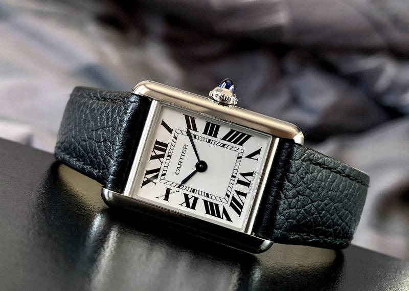 Cartier Tank Americaine Quartz 10018 268812 Men Watch Swiss