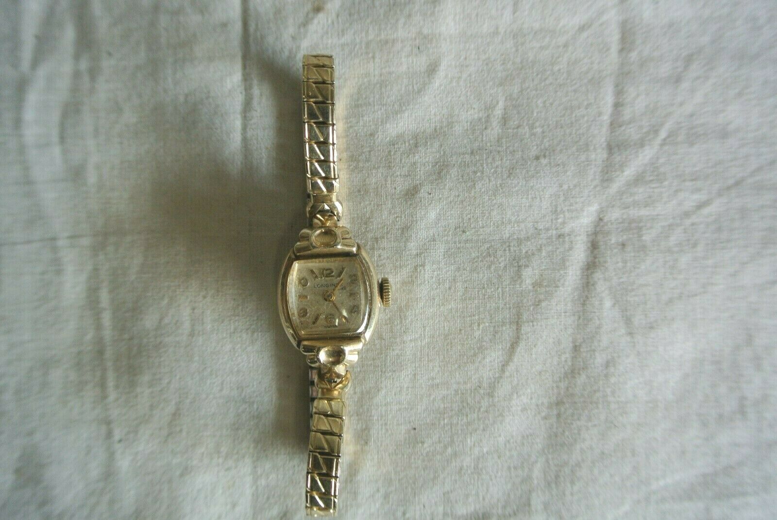 Vintage Longines 10KT GF Gold Swiss Ladies Womens Watch Stretch