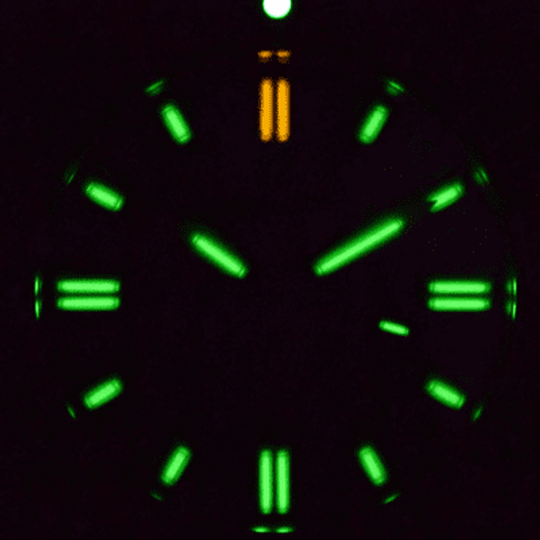 DIVER Deep Blue DayNight 41 Tritdiver T-100 GRN Bezel, BLK face NEW