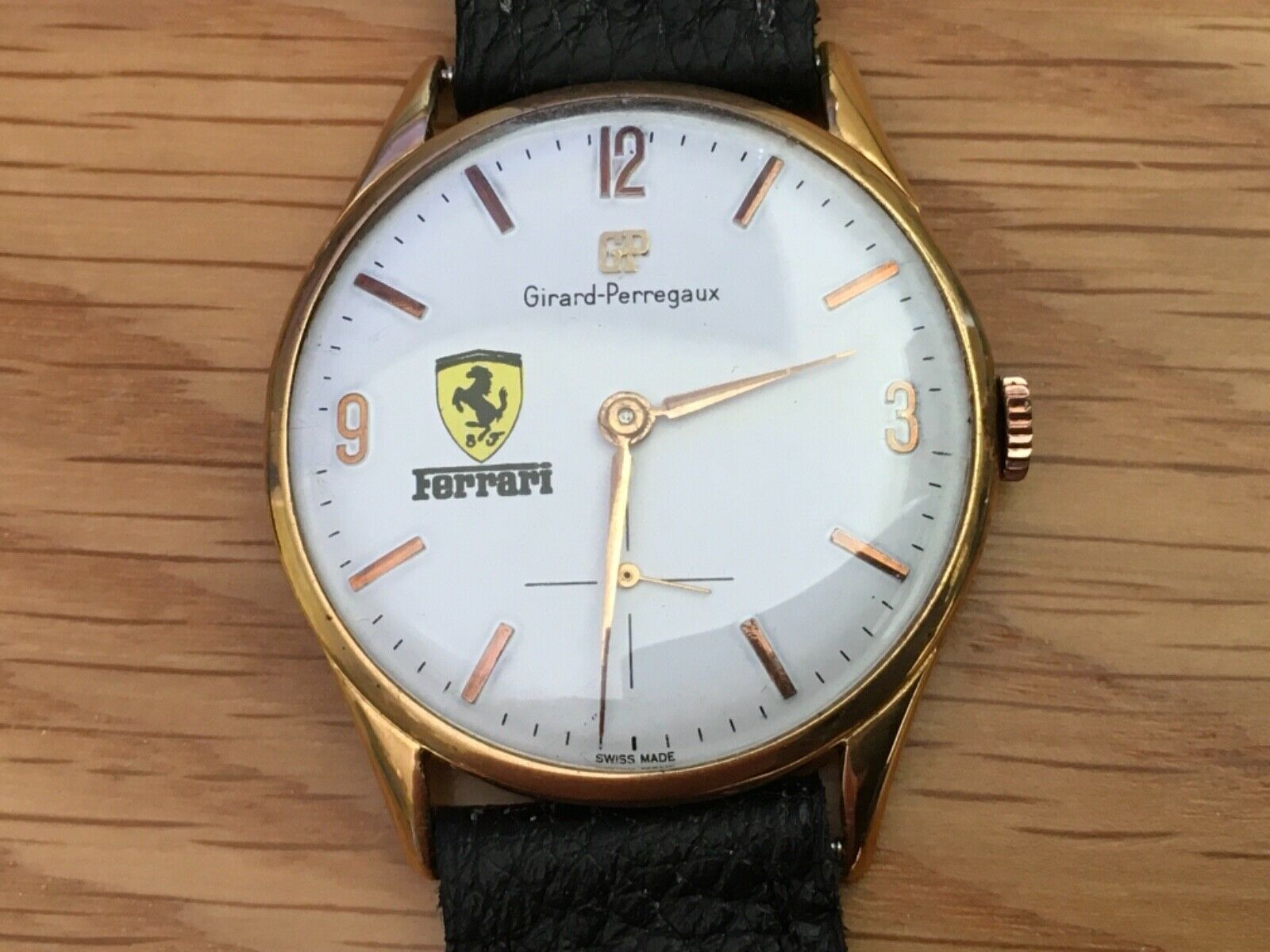 MENS VINTAGE GIRARD PERREGAUX FERRARI MANUAL WIND WATCH 17J SWISS