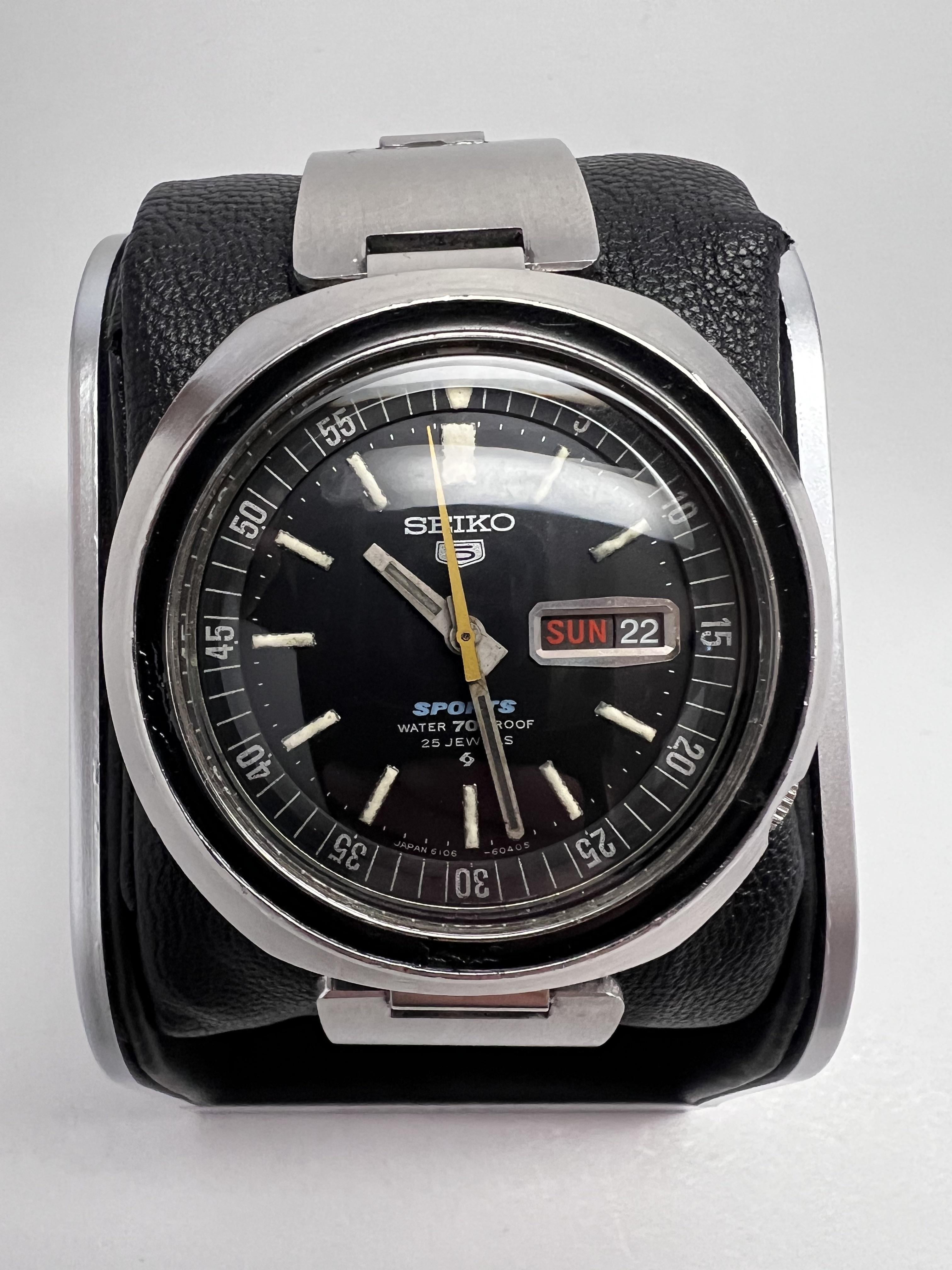 WTS] Seiko 5 Sports UFO 6106-6040 Black PROOF Dial from 1969