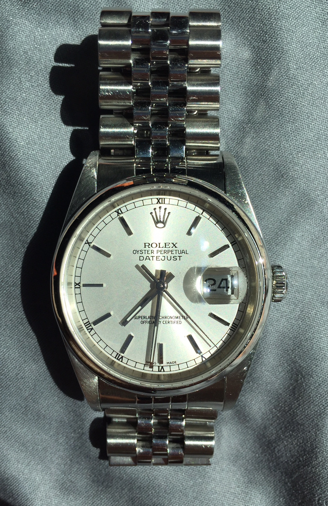 FS Rolex Datejust 16200 Mens Stainless Steel 3000 WatchCharts