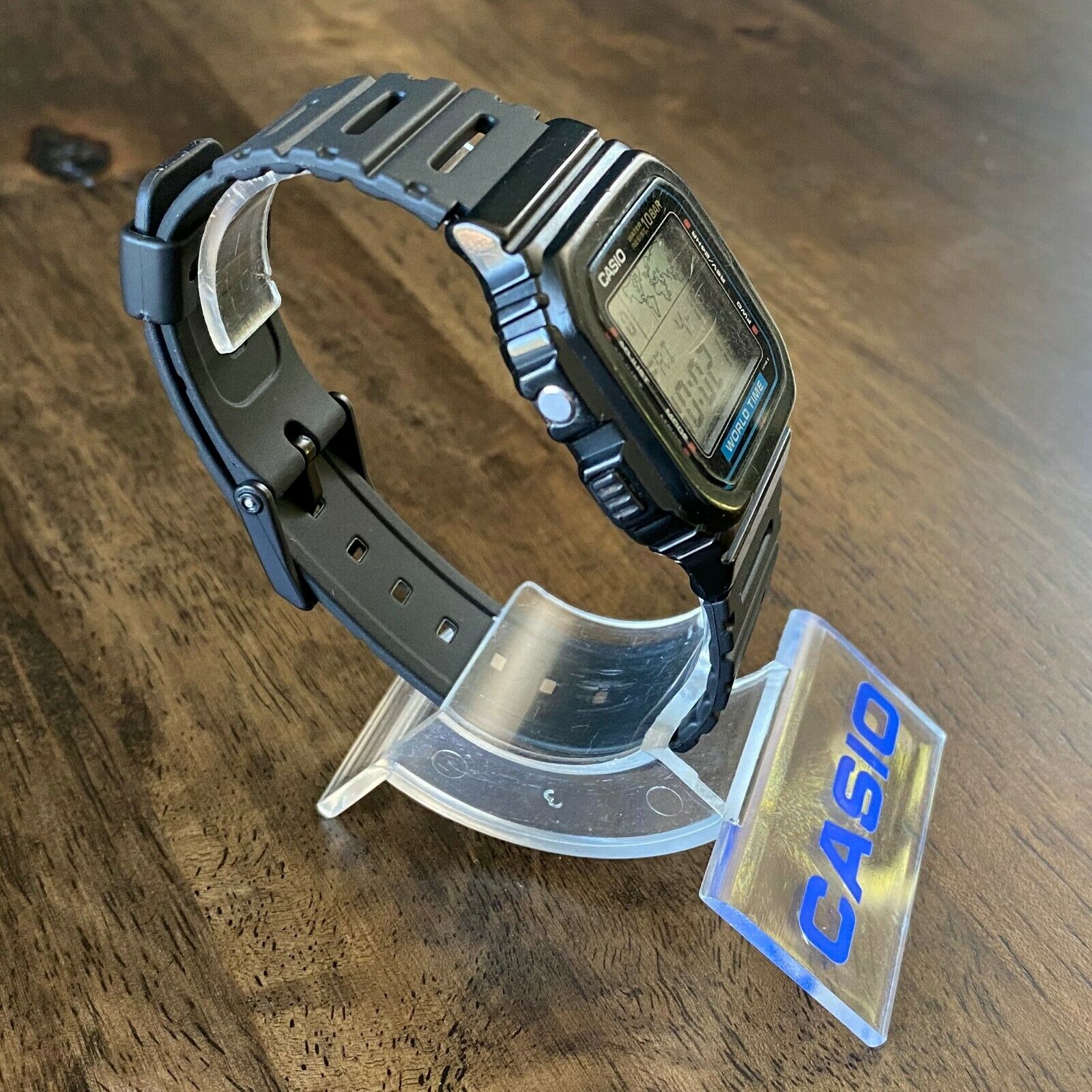 ビンテージ カシオ W-520U ワールドタイム 腕時計 日本製 1987年 RARE Vintage 1987 Casio W-520U Digital World Time Watch Made