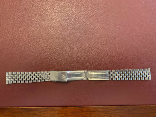 Vintage JB Champion Brick Stainless Steel Watch Bracelet 19 mm