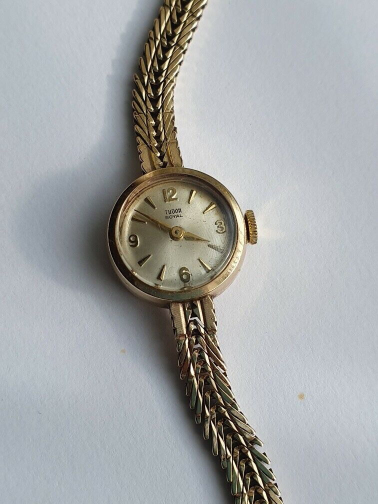 Rolex Tudor Royal Ladies Gold Watch 
