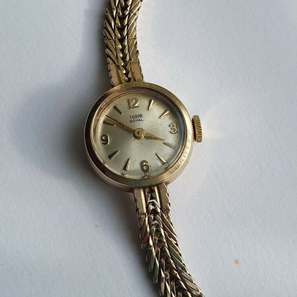 rolex tudor royal ladies gold watch