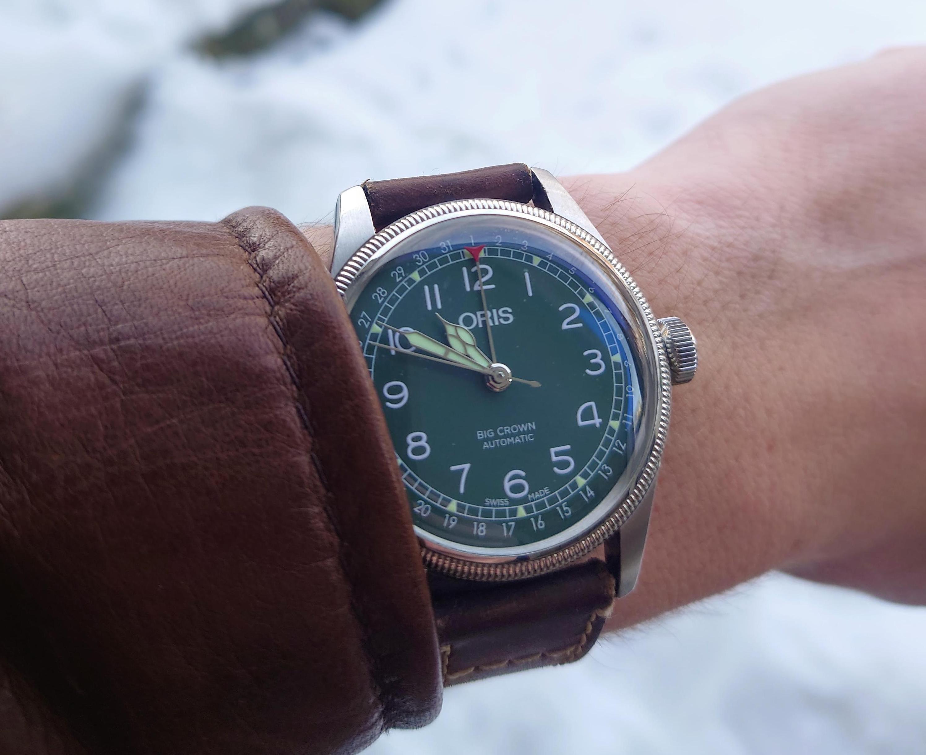 WTS Oris Big Crown Pointer Date HB RAG Limited Edition Green