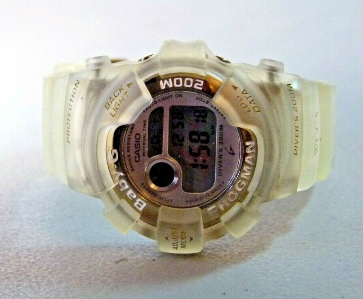 WOMENS CASIO BGW 100WC FROGMAN WORLD CORAL REEF CON SOC BABY G