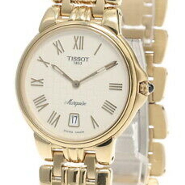 TISSOT Marquise 36MM Cream Dial SS Men's Watch L260 GOLD
