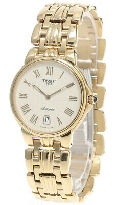 TISSOT Marquise 36MM Cream Dial SS Men s Watch L260 GOLD