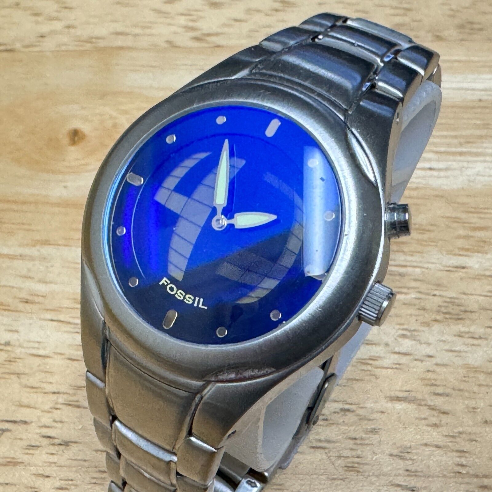 Fossil Quartz Watch Big Tic JR-8096 Men Digital Second Silver New 