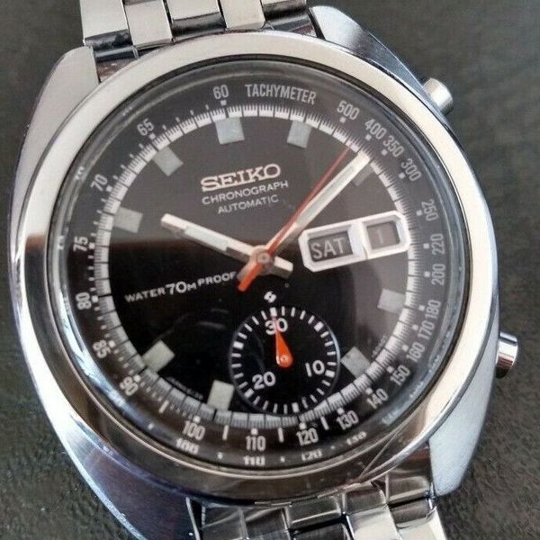 VINTAGE SEIKO 6139-6011 automatic chronograph wristwatch- men's - 1970's |  WatchCharts