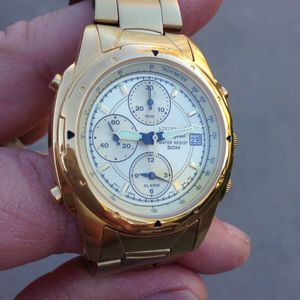 Mens Seiko Chronograph Alarm Quartz Watch 7T32-6M59 | WatchCharts