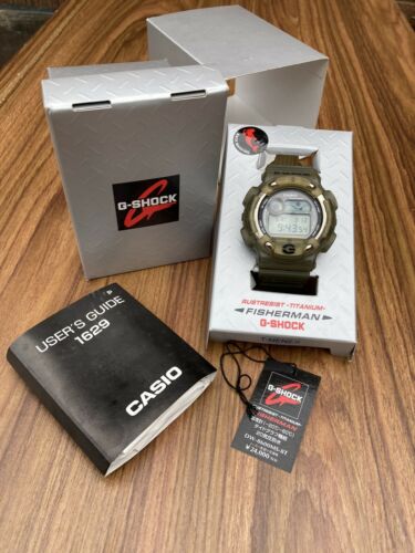 RARE Casio G-Shock DW-8600 MS-8T Fisherman Box Tag Papers Titanium