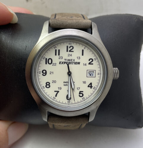 TIMEX Expedition Metal Field 37mm Men's Leather Strap Watch