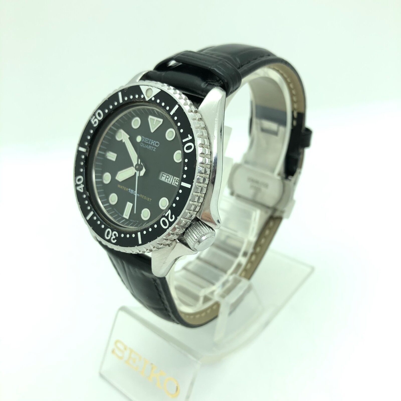 w1525] SEIKO 6458-6000 DIVER 150m New battery Quartz EX/VG 