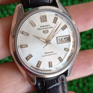 Vintage Seiko 5 Sportsmatic Deluxe 7619-9060 diashock 25 jewels