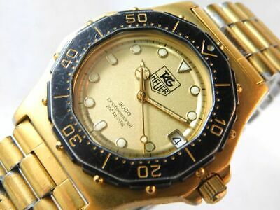 TAG HEUER 937.406 DATE GOLD MEN S VINTAGE WATCH SWISS QUARTZ