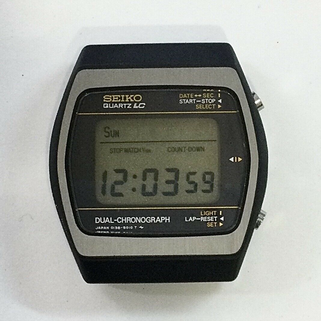 Vintage Seiko Dual Chronograph LCD 0138-5010 NOS | WatchCharts