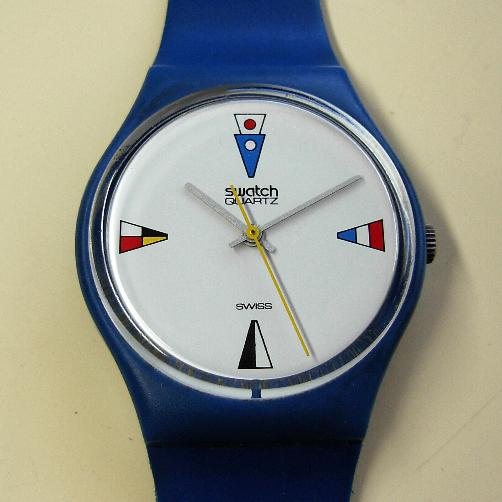 Swatch 専用 4本セット Rare 1984 Vintage Swatch 4 Flags Men's Watch with Crystal