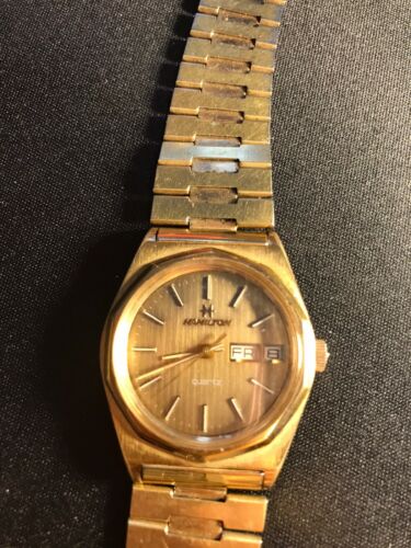 Vintage Hamilton Men's Day-Date Automatic Watch Gold 742002-14