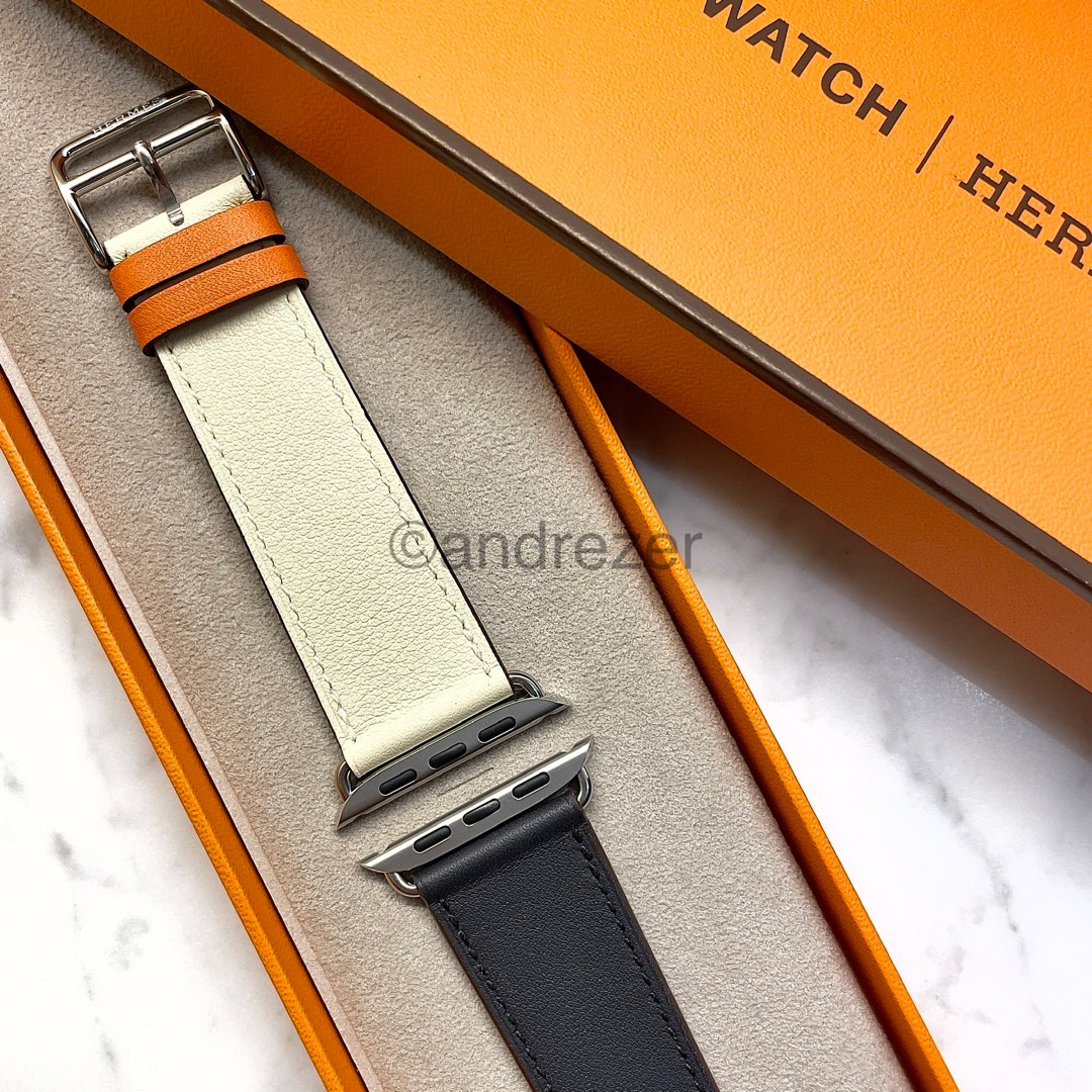 Apple watch hermes hot sale indigo craie