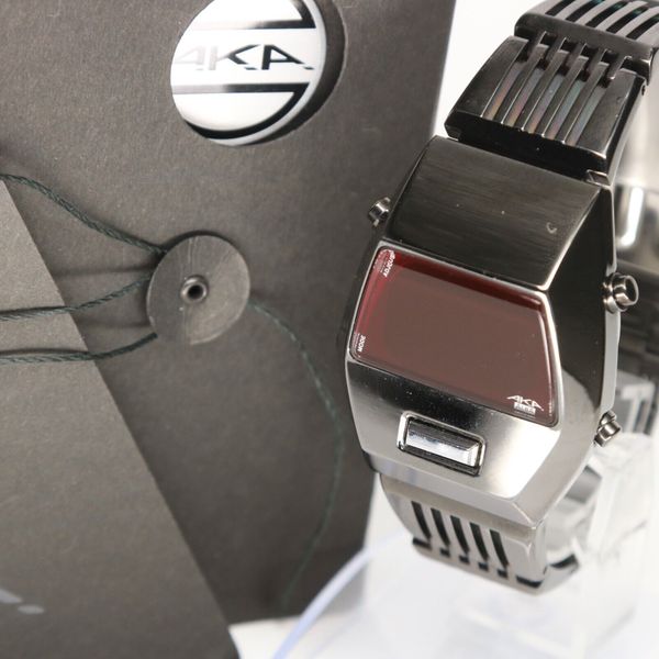 【希少】SEIKO ALBA AKA W670-4000 ガンメタシルバー Mint Seiko Men's Watch W670-4000 Alba AKA Darth Vader Vintage Rare