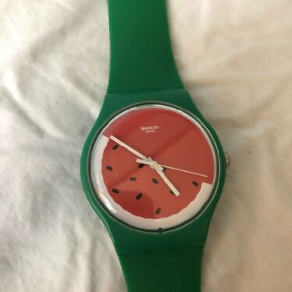 Swatch Watch Ladies Watermelon Swiss-Made Watch | WatchCharts Marketplace