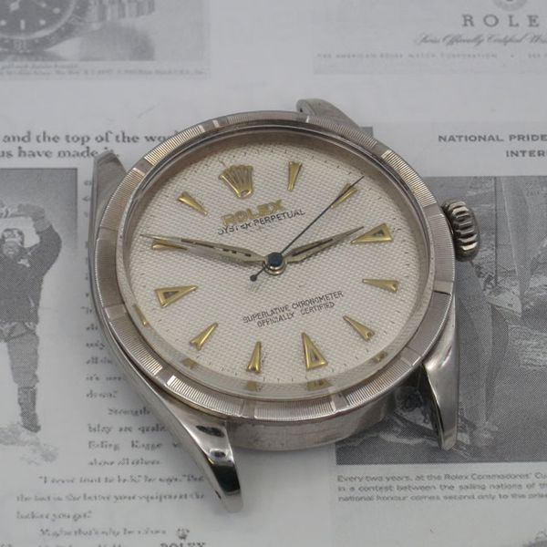 FS: 1954 Rolex Semi-Bubbleback 6303, Honeycomb Dial, Dagger Hands ...