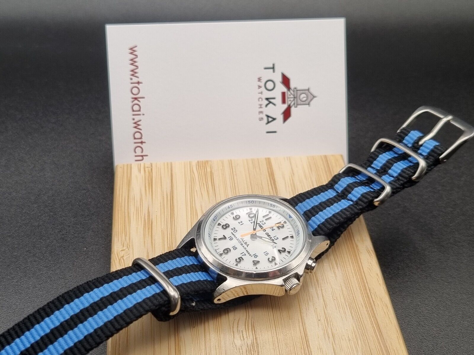 ALBA Field Gear Seiko Rare V671-6001 Vintage JDM Indiglo Lume 