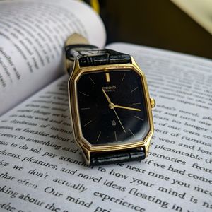 WTS] 1990's Seiko Black Gold Tank watch 6431 5150 japanese made