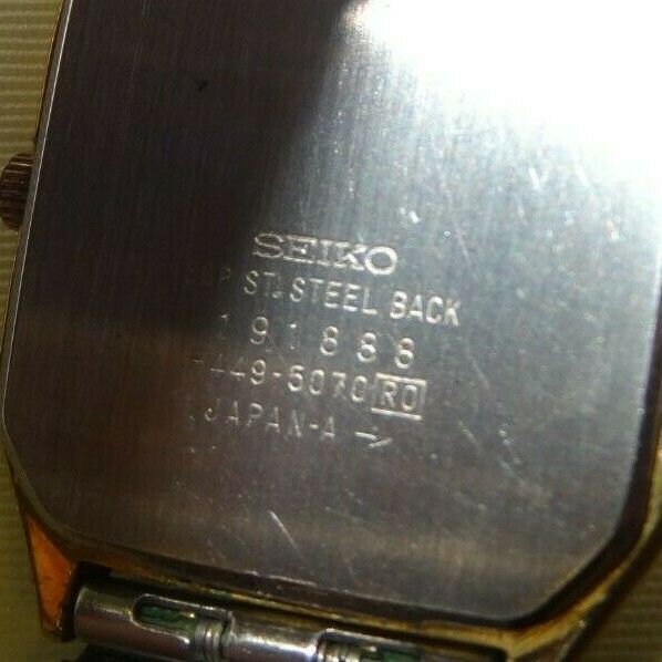 Vintage Mens Seiko Quartz Analog Digital Gold SGP Watch H449