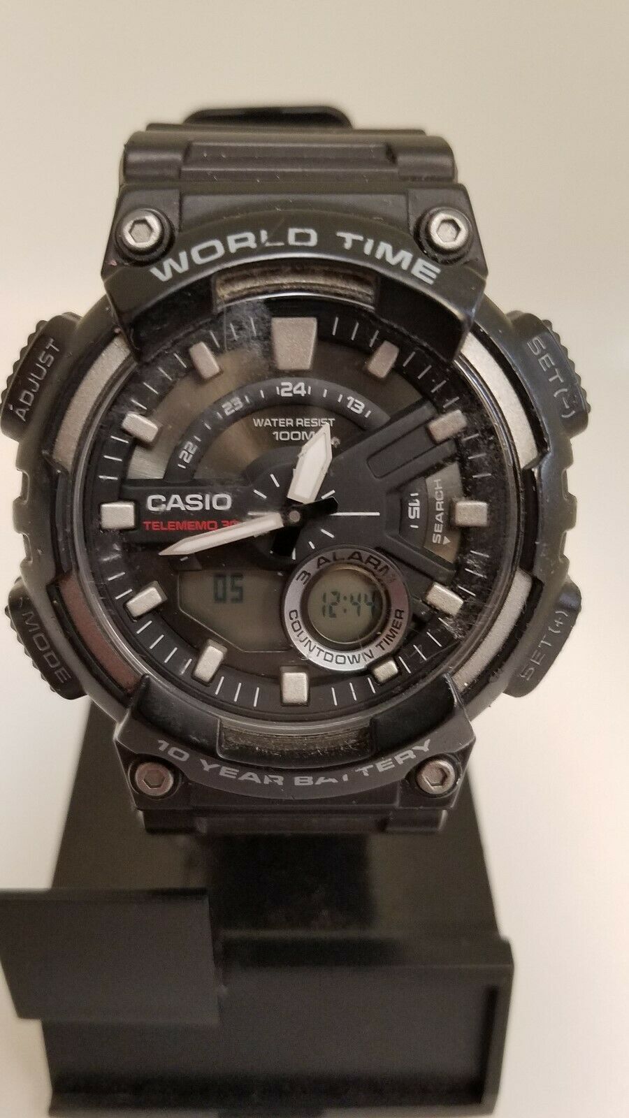 casio aeq 110 set time analog