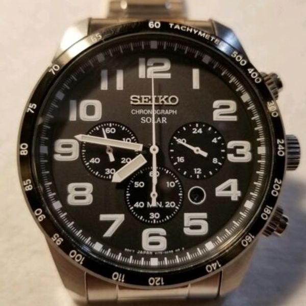 Seiko Solar Chronograph V175-0CG0 Wristwatch | WatchCharts